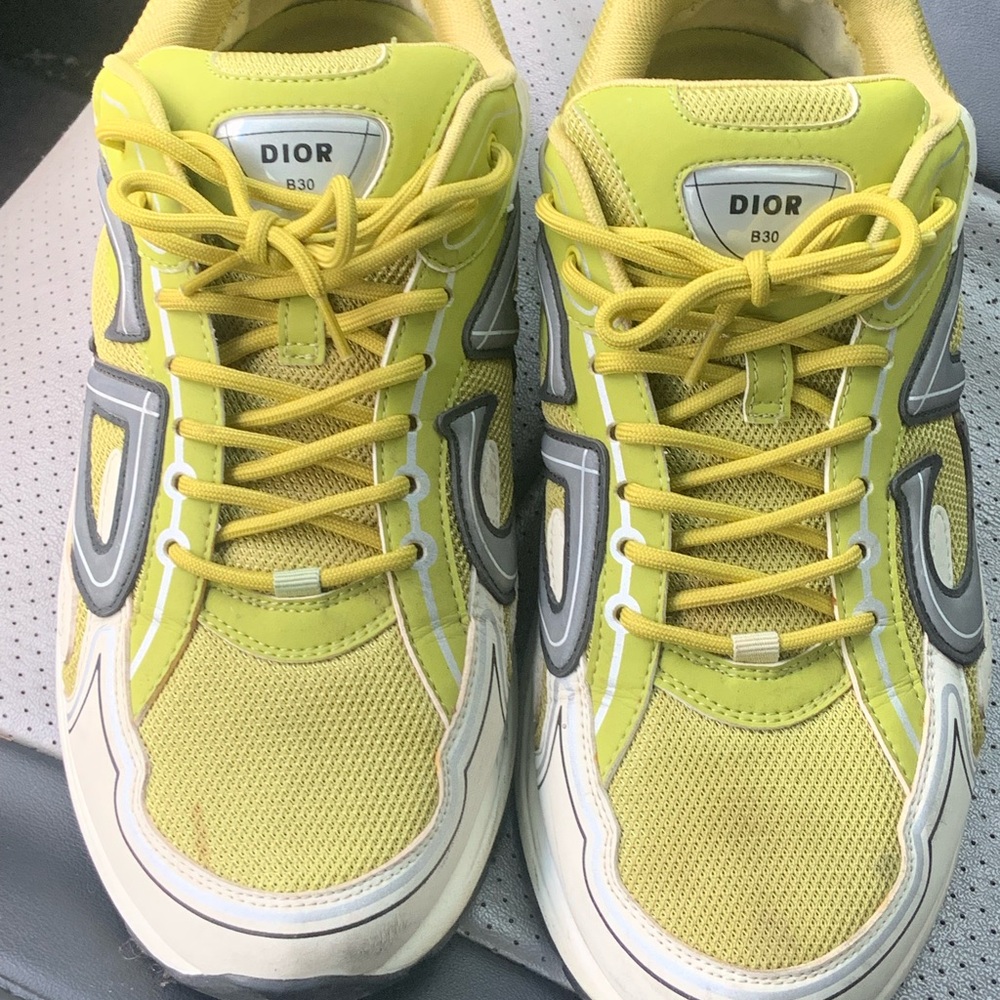 Dior Vibrant Yellow Athletic Shoes